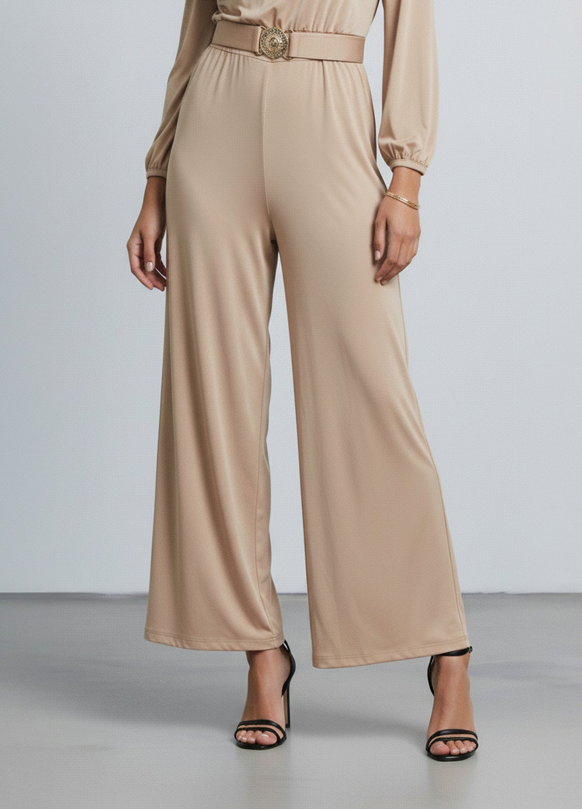 Effortless Elegance Belted Jumpsuit