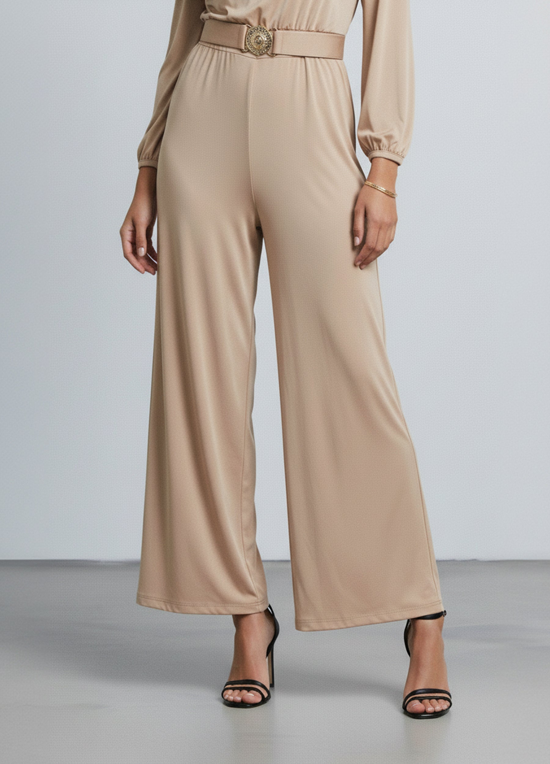 Effortless Elegance Belted Jumpsuit
