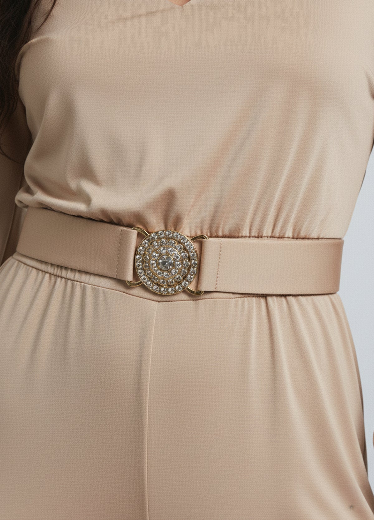 Effortless Elegance Belted Jumpsuit