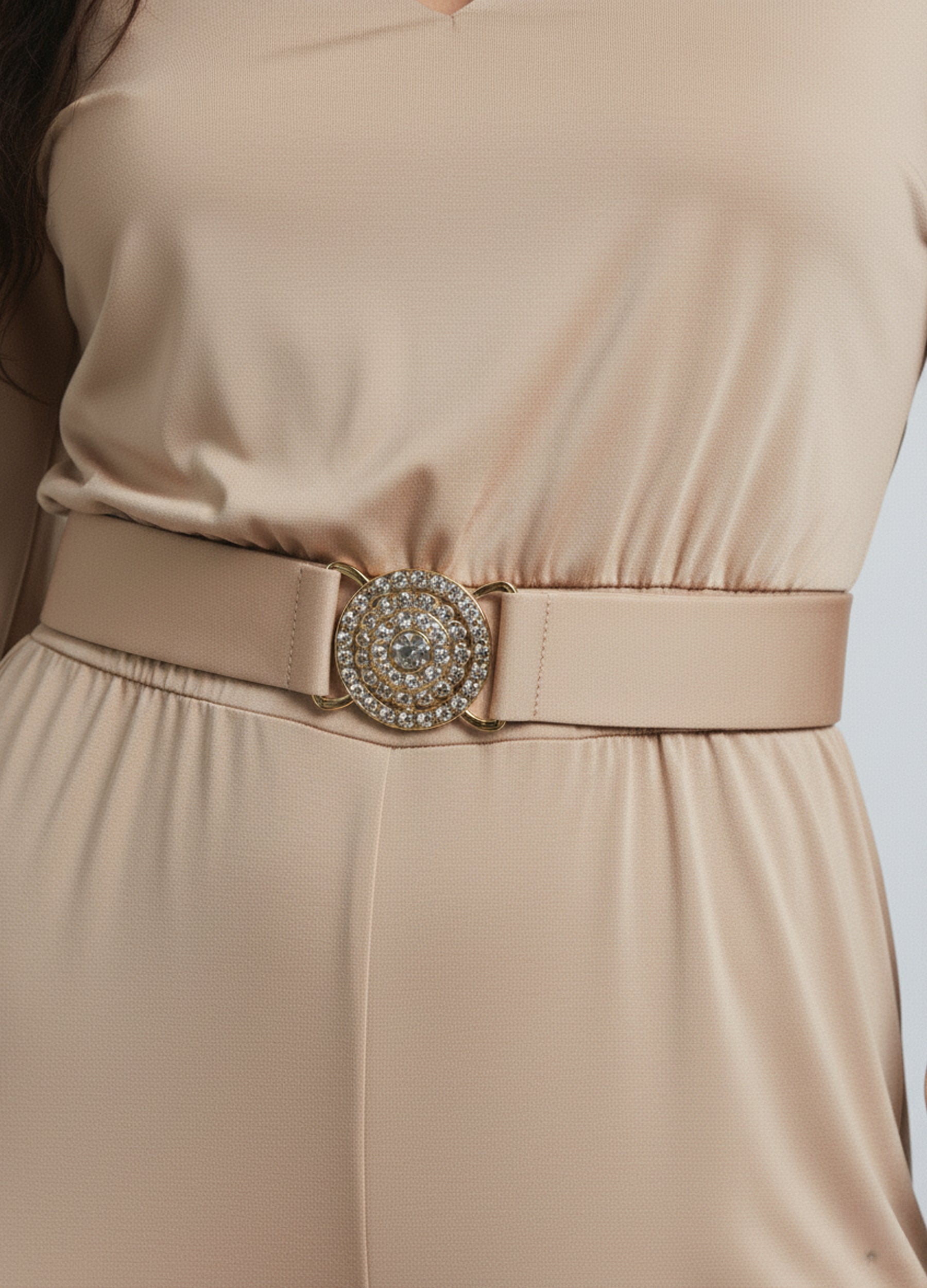 Effortless Elegance Belted Jumpsuit