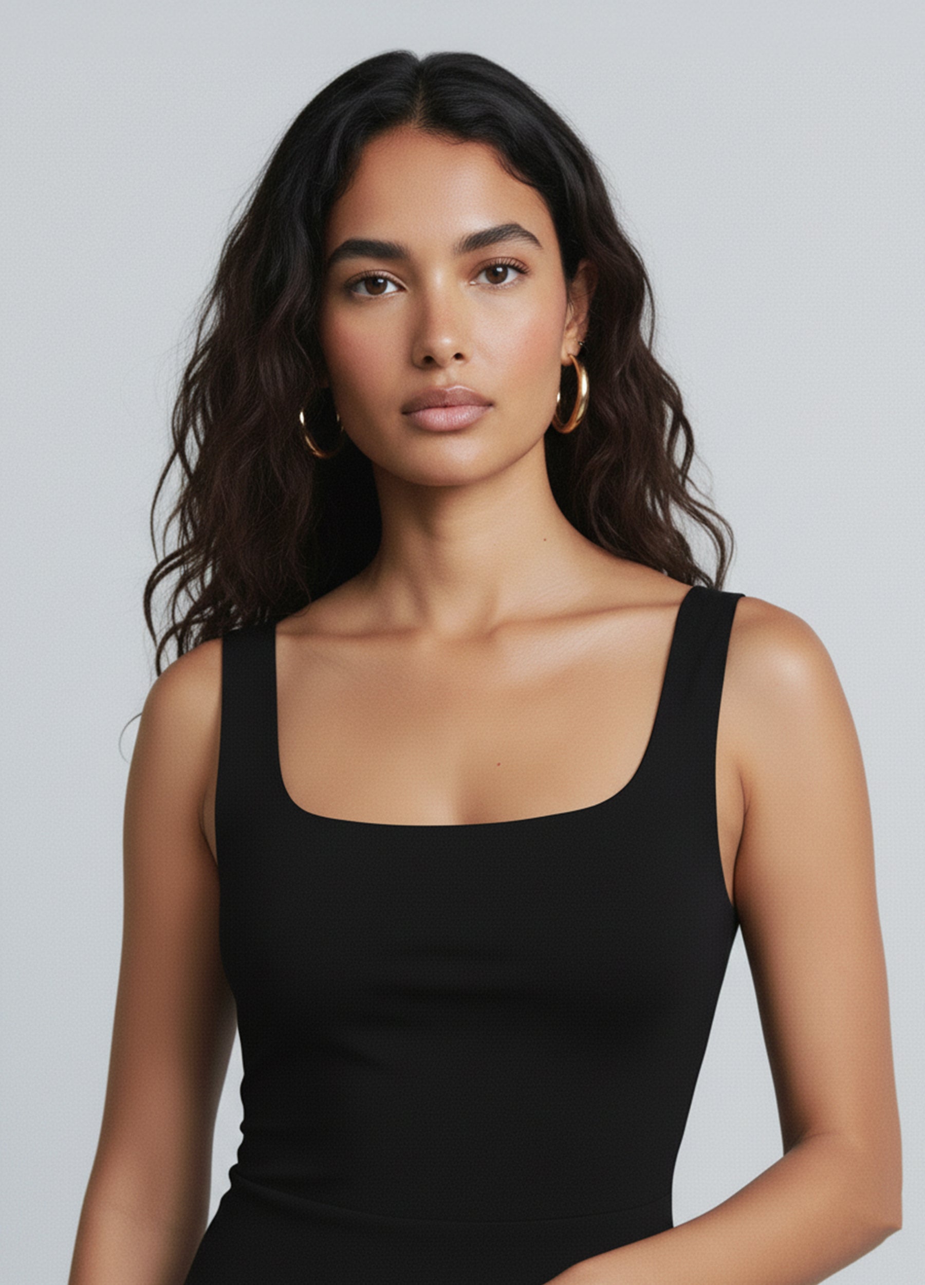 Monochrome Dreams Ruffle Maxi Dress