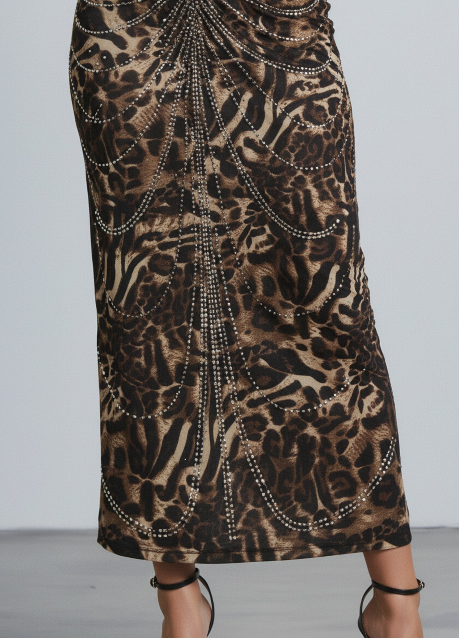 Wild Luxe Embellished Two-Piece Set